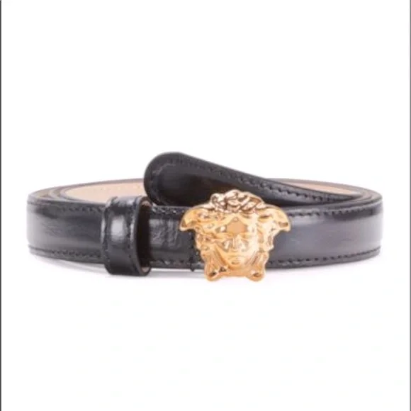 Versace | Accessories | Versace Medusabuckle Slim Leather  display picture 3